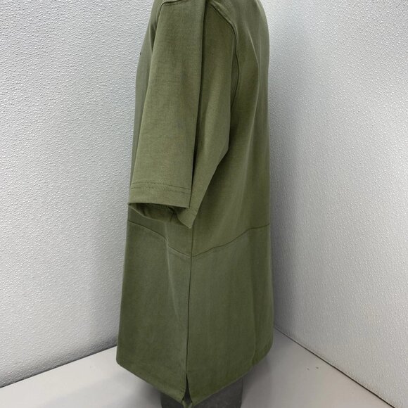 G-Star Raw Men’s Woven Mix Boxy T-Shirt – Four Leaf Clover Green - Picture 12 of 14